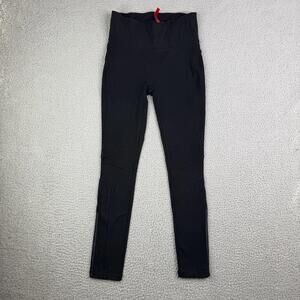 Spanx Black Leggings Women’s Size Small  (26x26) Mid Rise Polyester Spandex 7/8